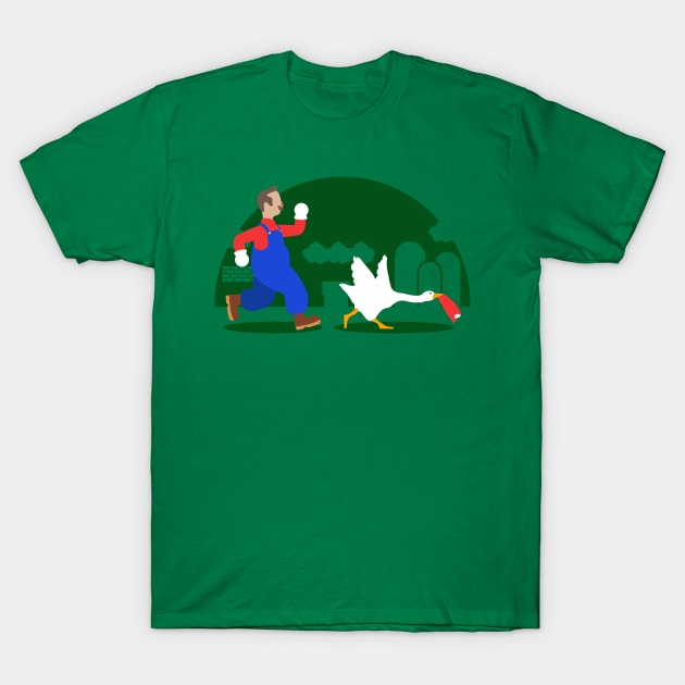 Hooked Plumber - Green Honk T-Shirt by demonigote